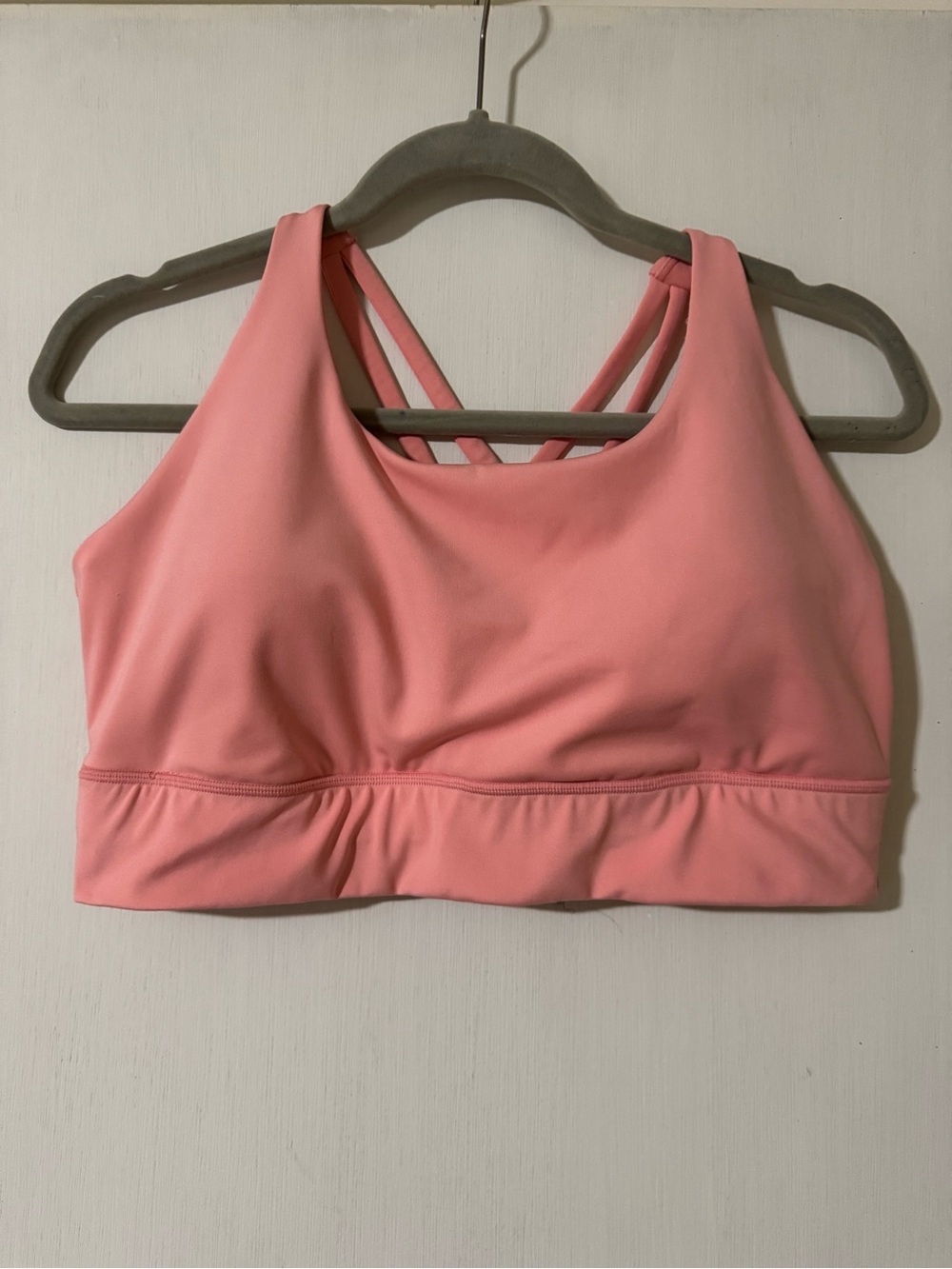 Avia Women's Coral Pink XXL Cross back Sports Bra